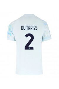 Inter Milan Denzel Dumfries #2 Fotballdrakt Borte Klær 2025-26 Korte ermer